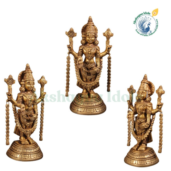 Brass Tirupati Balaji Idol – Symbol of Wealth, Devotion & Spiritual Blessings - Image 2
