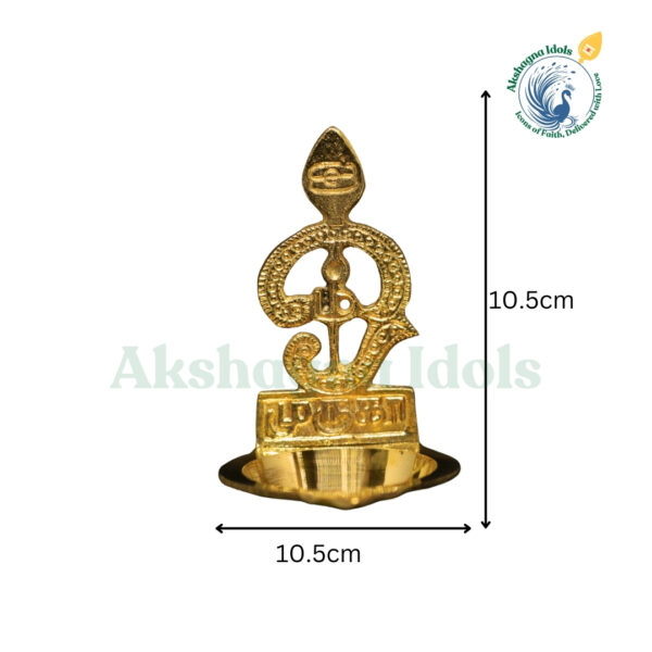 Brass Om Vel Deepam – Sacred Light of Lord Murugan for Prosperity & Protection - Image 2