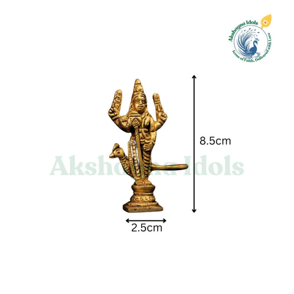Divine Brass Lord Murugan on Peacock – A Symbol of Strength, Wisdom, and Victory - Image 3