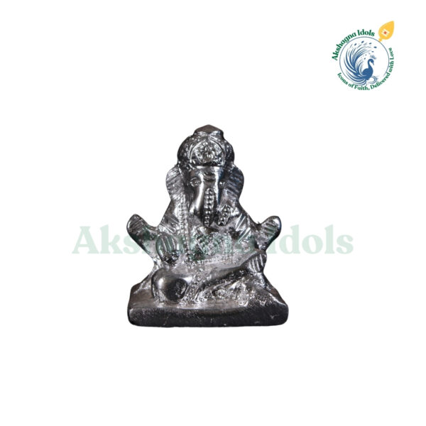 Handcrafted White Metal Lord Ganesha Idol | Ganpati Statue for Wisdom & Prosperity | Perfect for Home, Office, Temple & Gift Decor