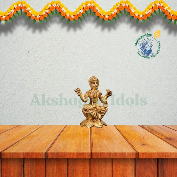Brass Bala Tripura Sundari (Bala Ammai) Idol – Symbol of Divine Grace & Wisdom | 15 cm - Image 3